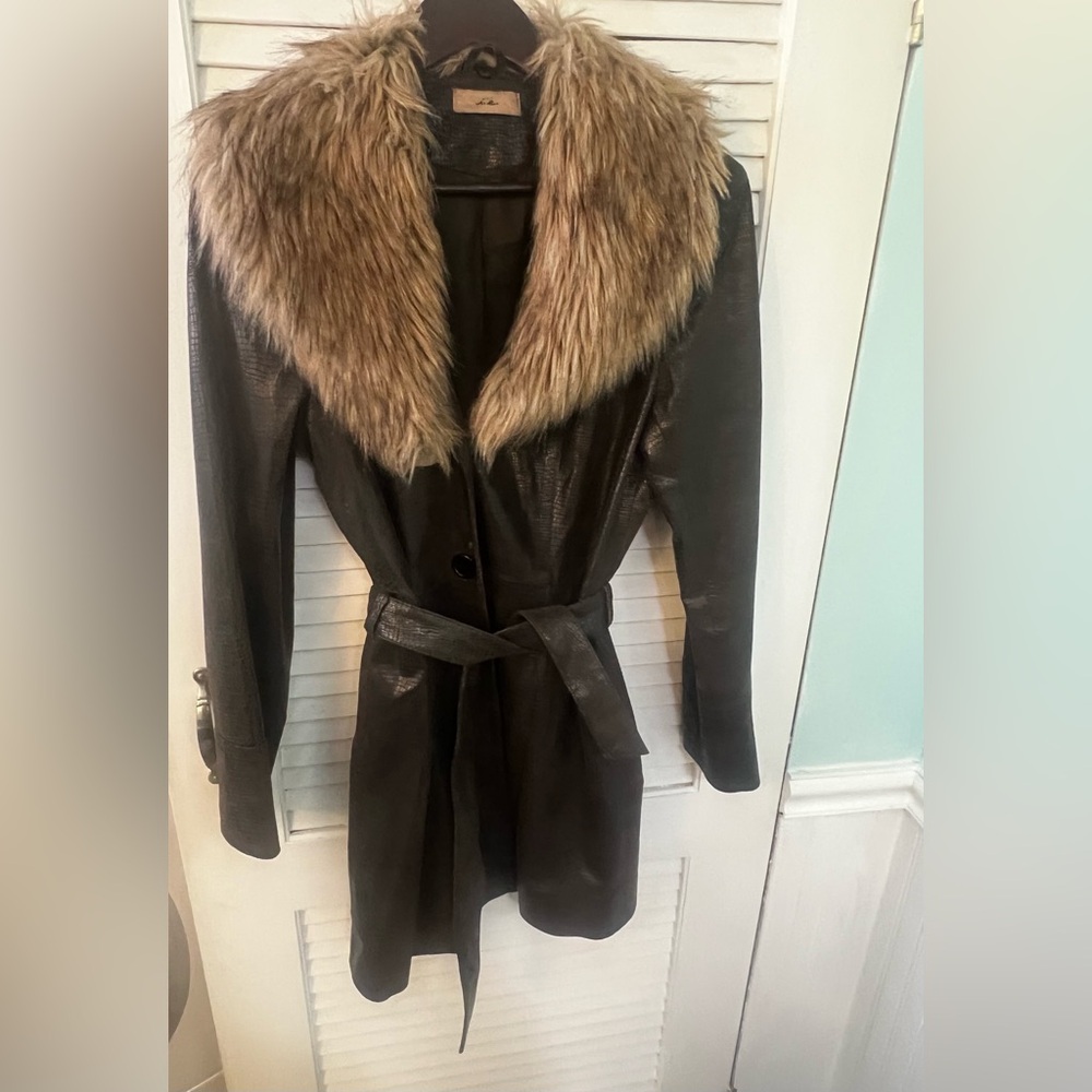 Vintage leather jacket.